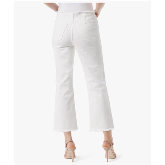 Jessica Simpson Love Song High Rise Crop Flare White Jeans Womens Size 27 Denim - Picture 11 of 12